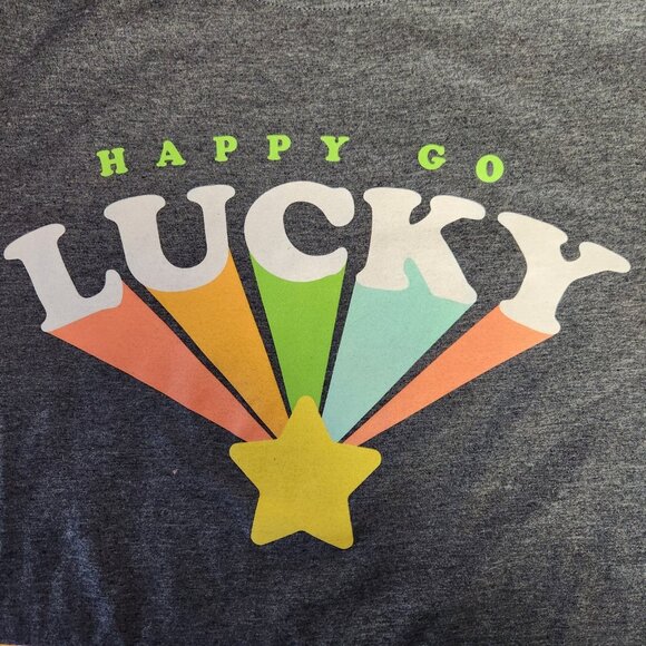 St. Patty's Day T-Shirt Women's Happy Go Lucky XXL - Picture 2 of 4